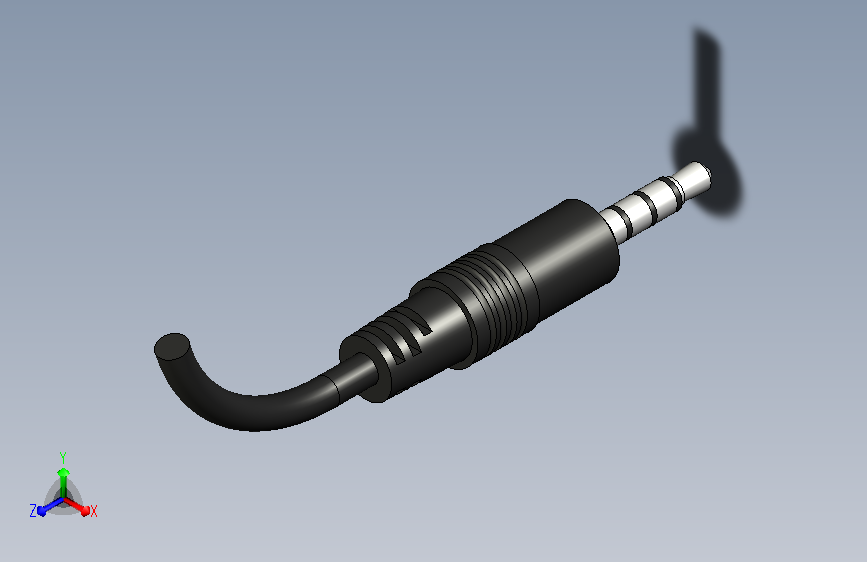 A0018097-TRRS 插头,3.5mm,4 极,模塑