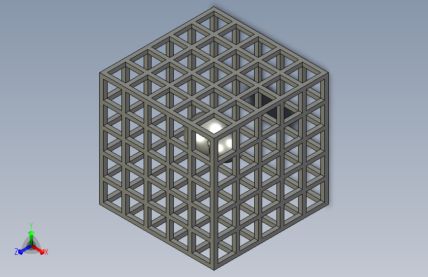 A0018100-立方体笼中的囚禁物体 _ 可溶性支撑3D打印挑战