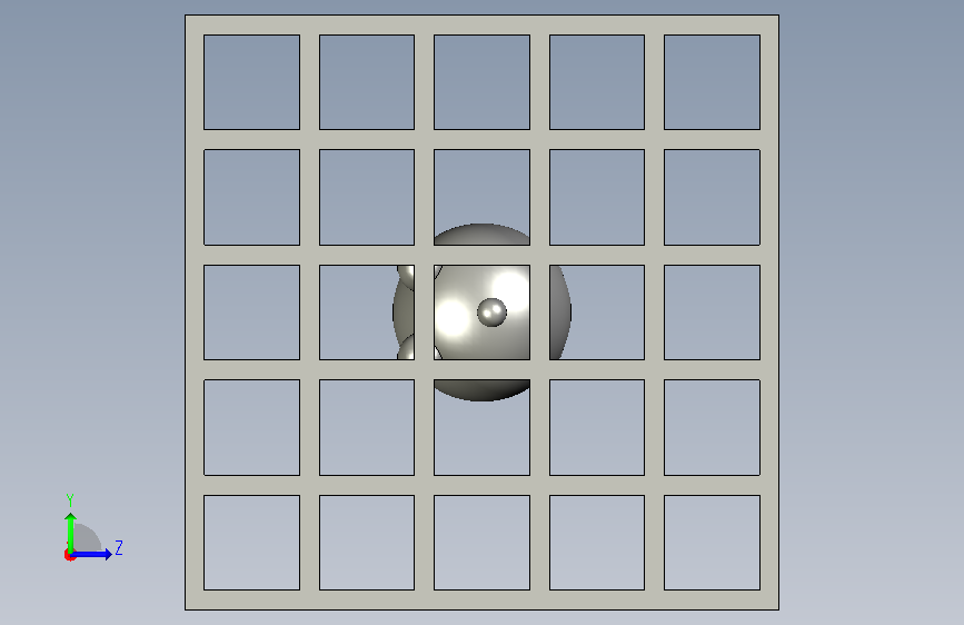 A0018100-立方体笼中的囚禁物体 _ 可溶性支撑3D打印挑战 左侧视图