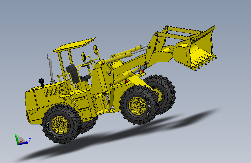 A0018122-挖掘装载机 - JCB 主视图