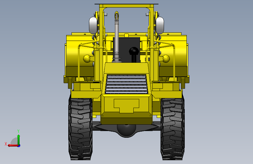 A0018122-挖掘装载机 - JCB 背面视图