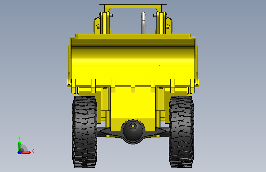 A0018122-挖掘装载机 - JCB 正面视图