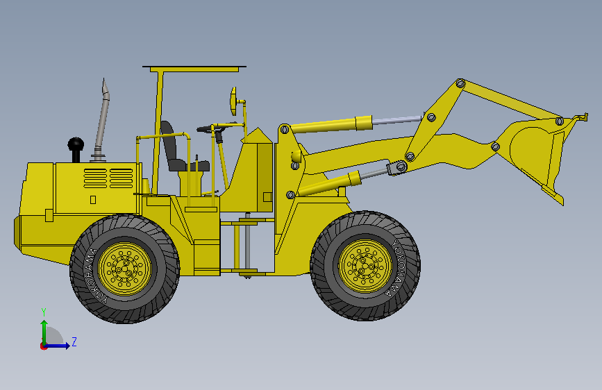 A0018122-挖掘装载机 - JCB 左侧视图
