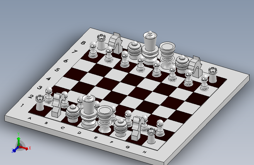 国际象棋组装 主视图