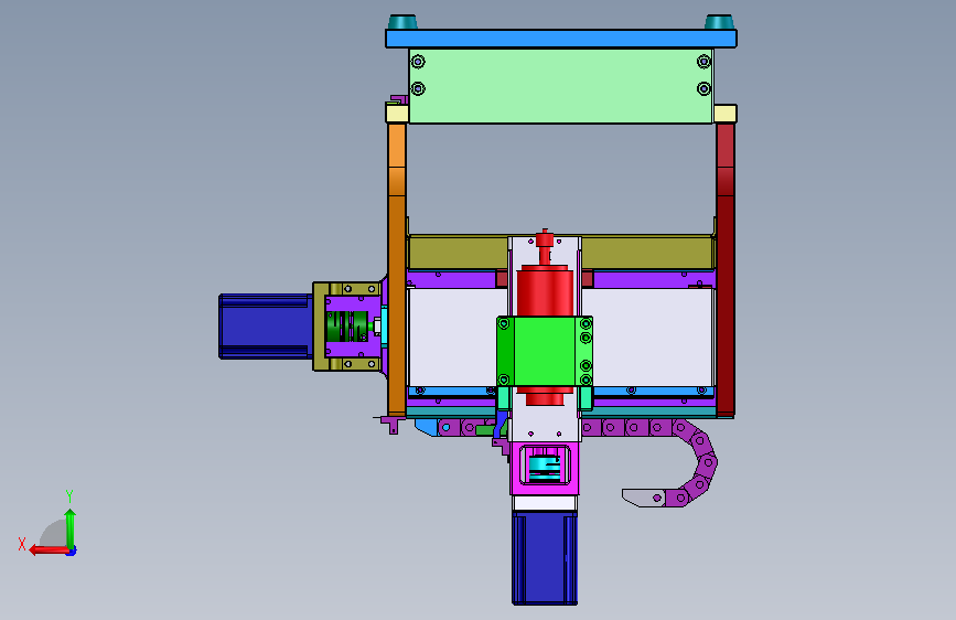 台式微型CNC 背面视图