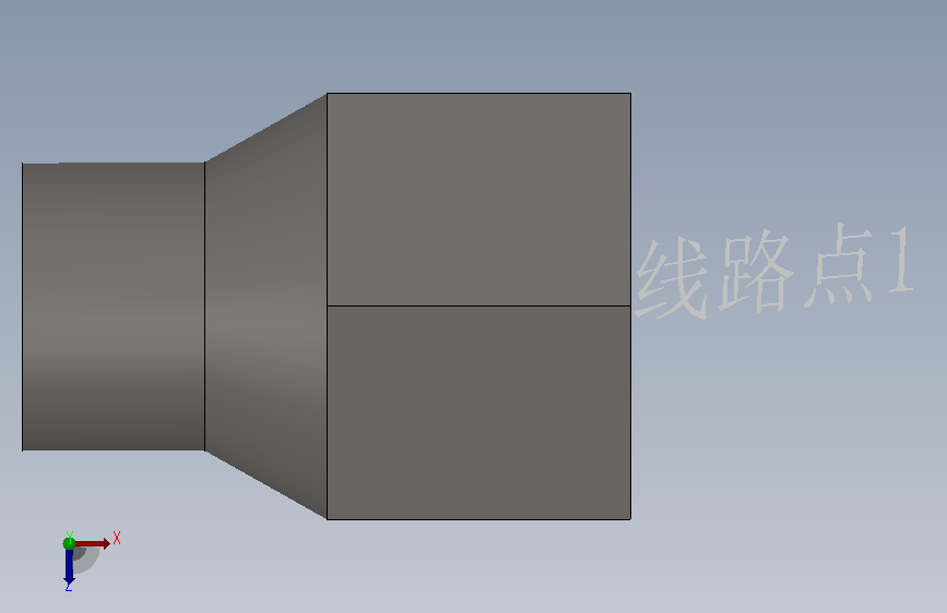 扩口式液压软管接头 JBT 8727-2004(1) 俯视图