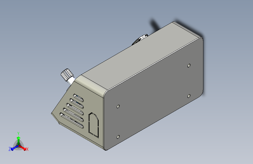 A0018147-DIY T-12 焊接站定制外壳 主视图