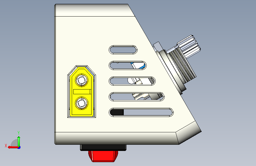 A0018147-DIY T-12 焊接站定制外壳 背面视图