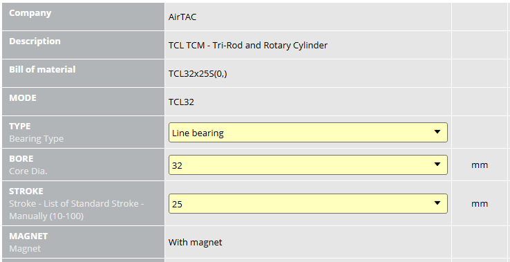 A0018159-气动设备 - 气缸 - 多安装双杆和三杆气缸 - TCL、TCM系列气缸(导向式 - TCL32)