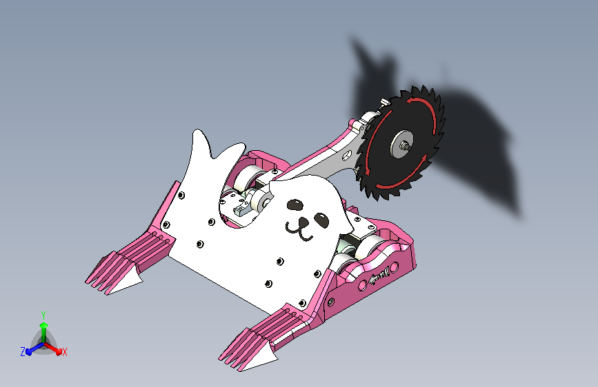 A0018172-Seal V2.1 - 1.5 KG 独角兽型战斗机器人 主视图