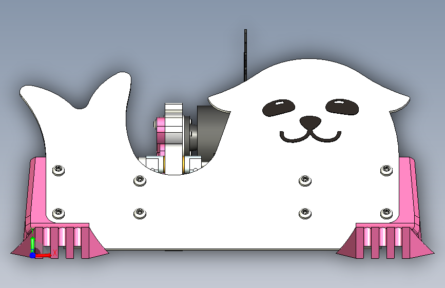 A0018172-Seal V2.1 - 1.5 KG 独角兽型战斗机器人 正面视图