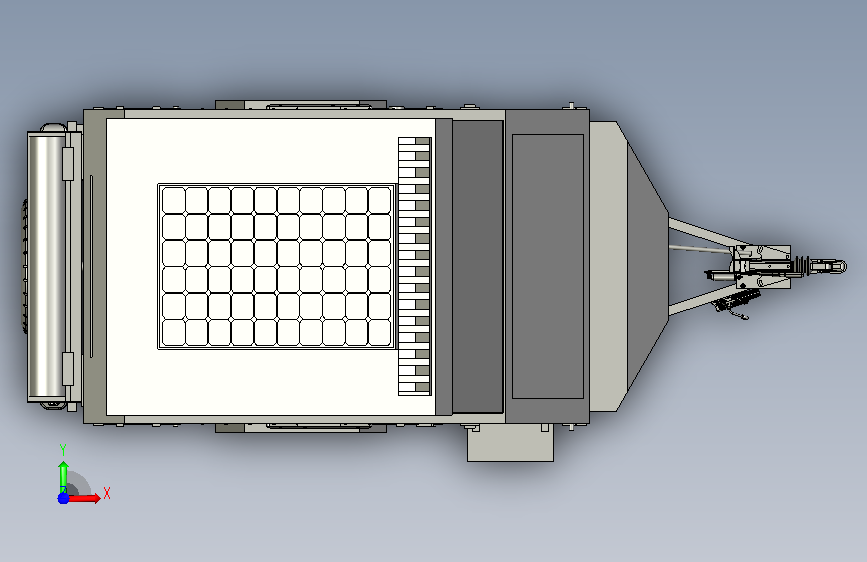 A0018174-越野弹出式房车拖车(4.6米,单轴)——全内饰与外饰 正面视图