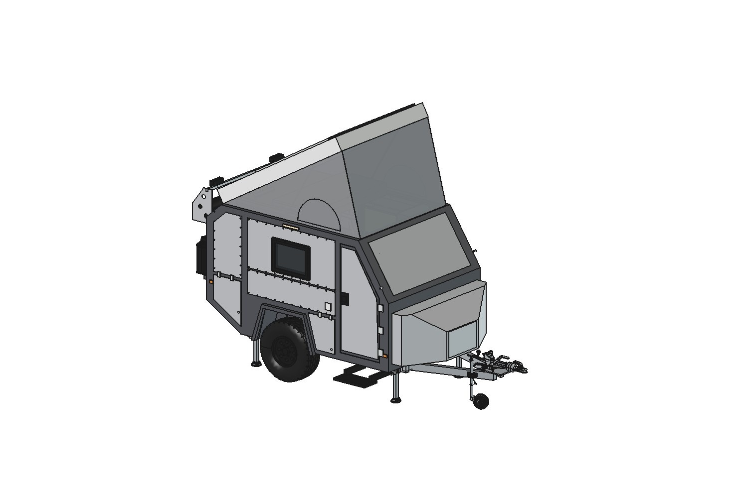 A0018174-越野弹出式房车拖车(4.6米,单轴)——全内饰与外饰