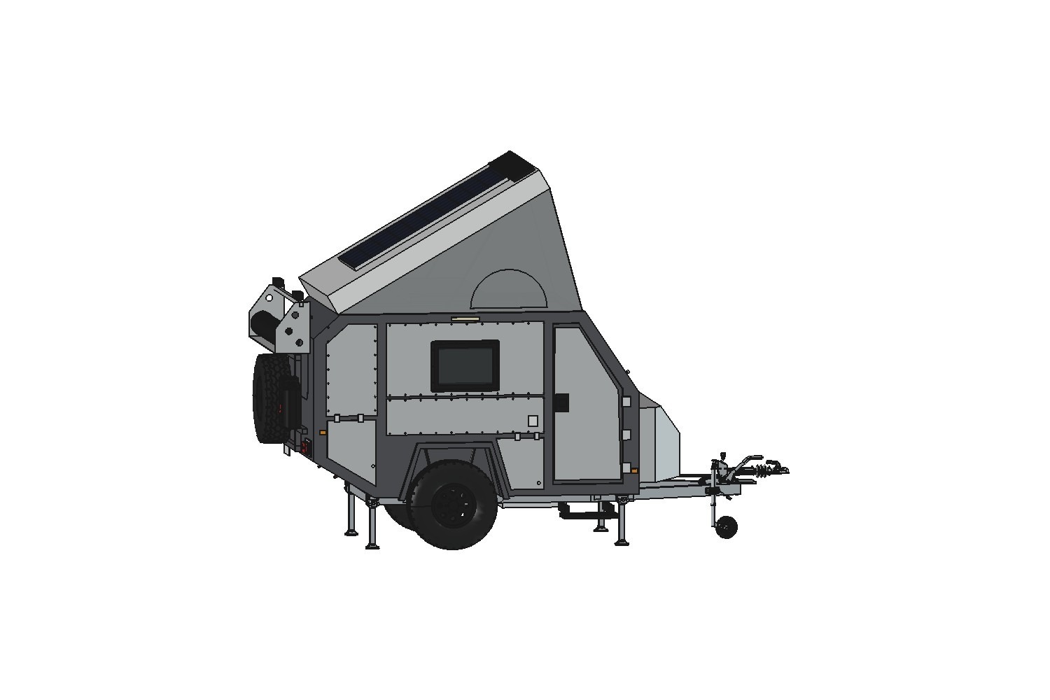 A0018174-越野弹出式房车拖车(4.6米,单轴)——全内饰与外饰