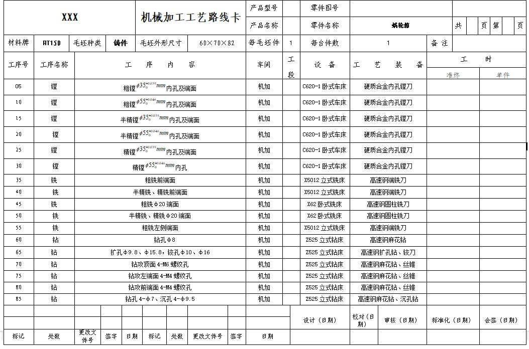 涡轮箱加工工艺及钻左端面4-M4螺纹底孔夹具设计含sw三维模型+CAD图纸+说明书