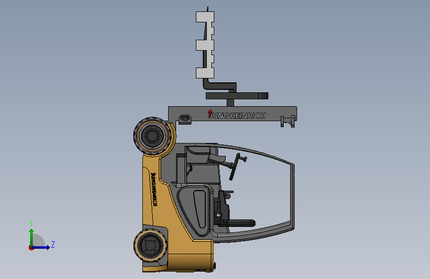 Jungheinrich Forklift叉车 左侧视图