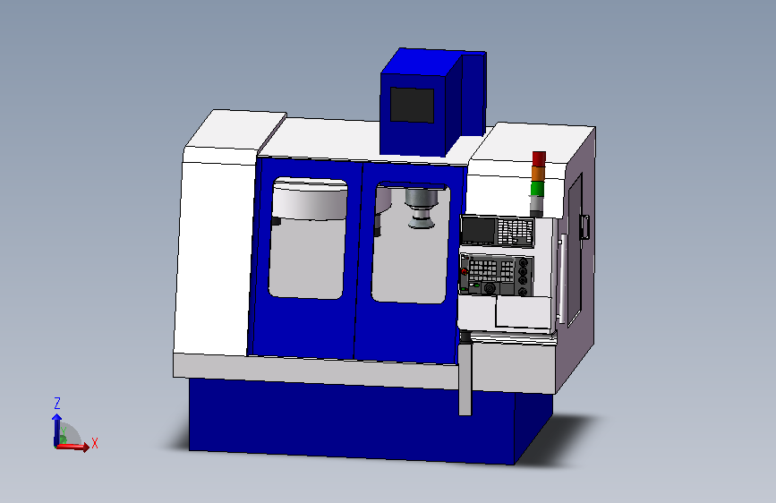 CAD 立时加工中心主轴箱