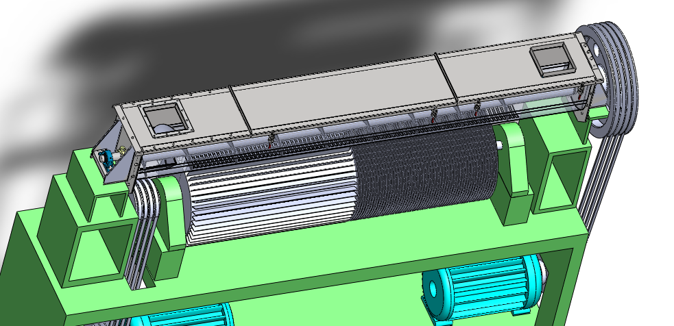 Solidworks 板栗去皮机设计