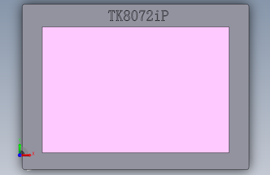 威纶触摸屏_TK8072iP 正面视图