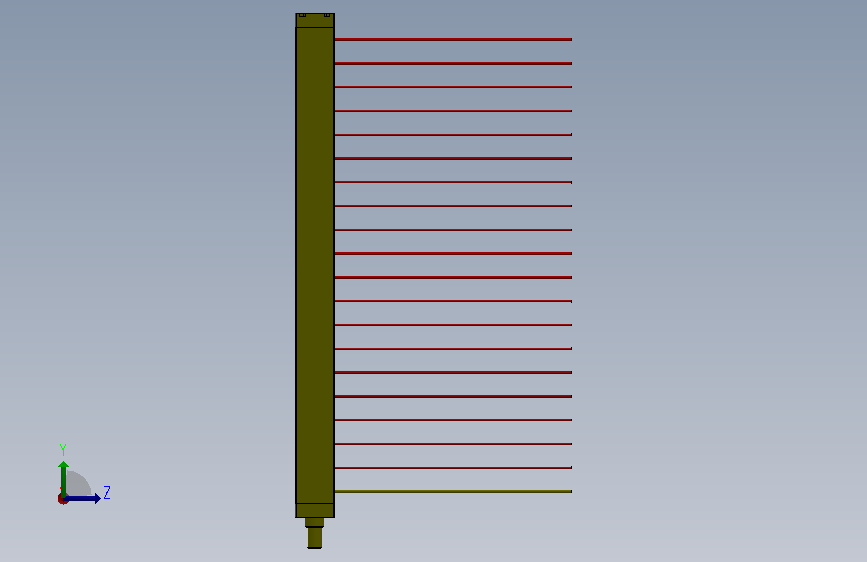 安全光栅--STC20-A20N--中智控 左侧视图