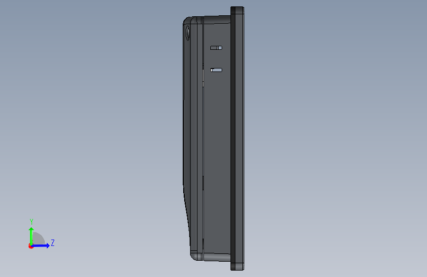 TK6071IP(7寸屏、单通讯扣、不带网口) 左侧视图