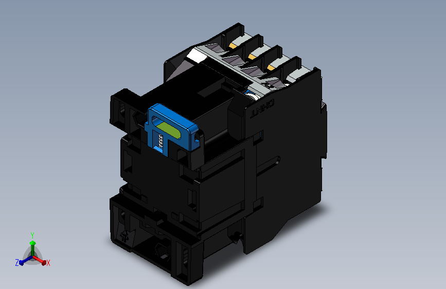 JZC4接触器式继电器三维模型202204