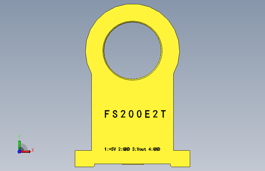 FS100~600霍尔 正面视图