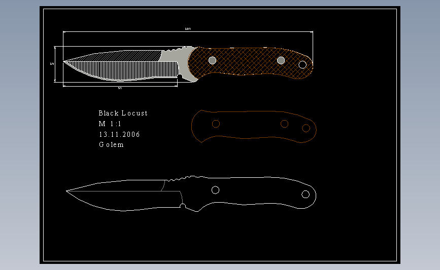 CAD刀具图纸系列b_lack_locust