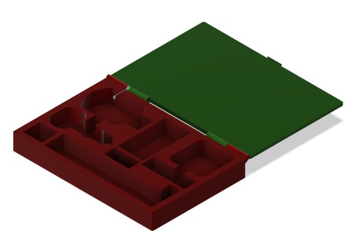 A0018213-手表维修工具套装收纳盒 – 定制贴合的带盖收纳盒