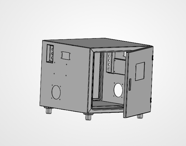 电气柜外壳3D图