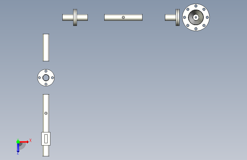 A0018238-燃气检测线燃烧器 俯视图
