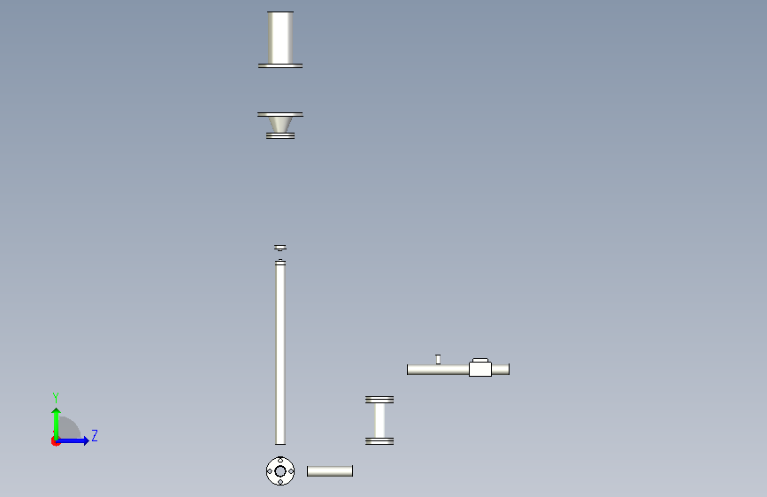 A0018238-燃气检测线燃烧器 左侧视图