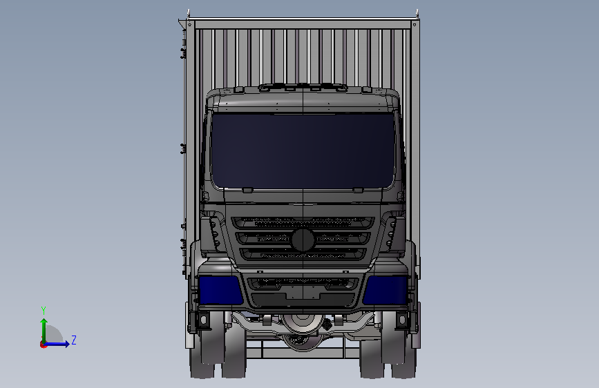 H0008978-厢式运输车 左侧视图