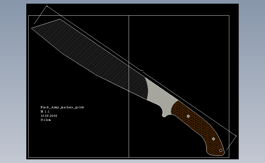 CAD刀具图纸系列Black_golok