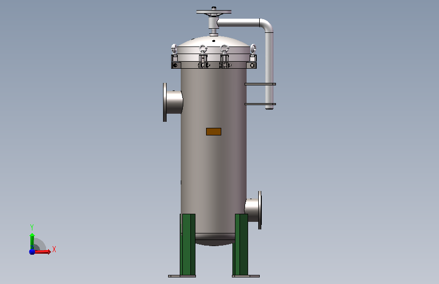 EDI清洗过滤器D450×1000 正面视图