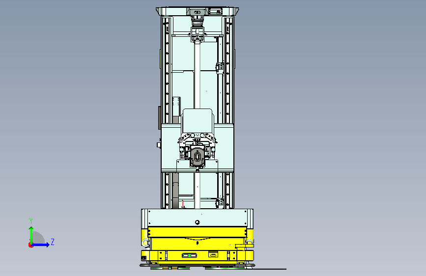 新能源电池AGV 左侧视图