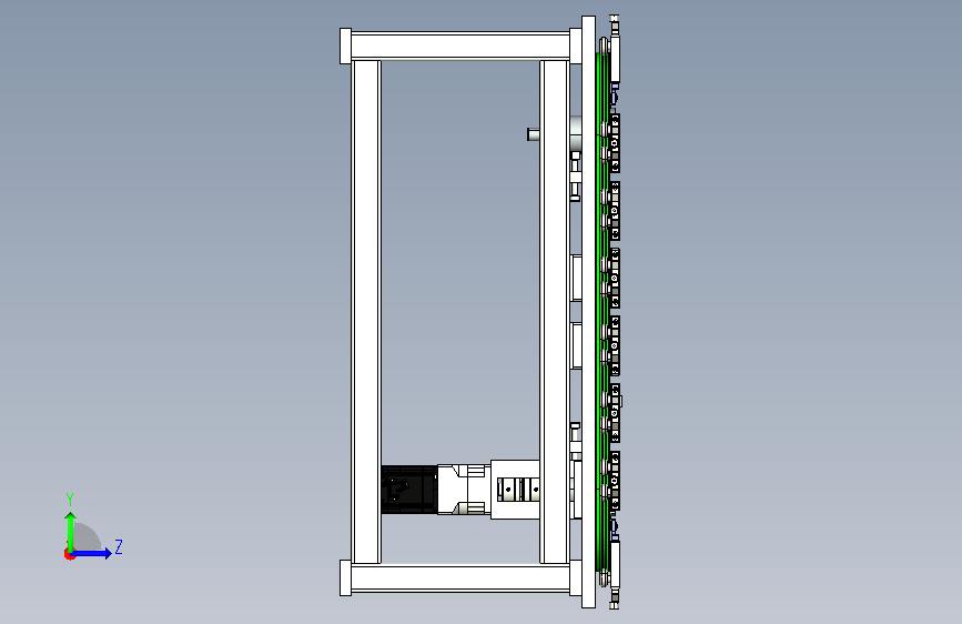 椭圆链条线体_KL-T23-Y255-G14-D2-J114.3-G-S 左侧视图