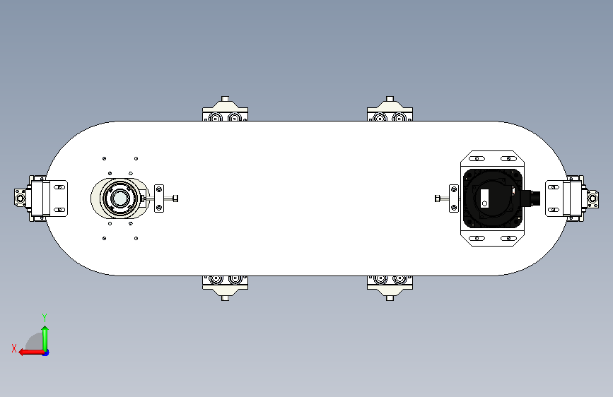 椭圆链条线体_KL-T23-Y300-G6-D2-J361.95-G-S 背面视图