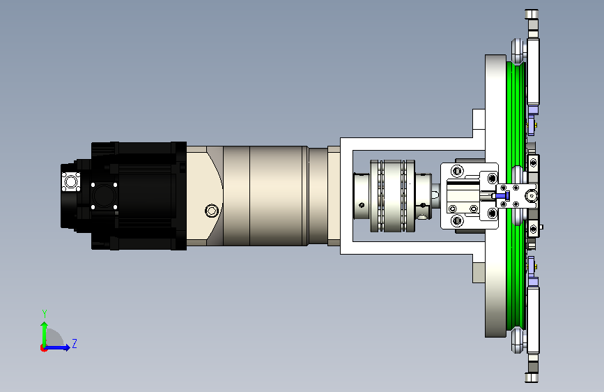 椭圆链条线体_KL-T23-Y300-G6-D2-J361.95-G-S 左侧视图