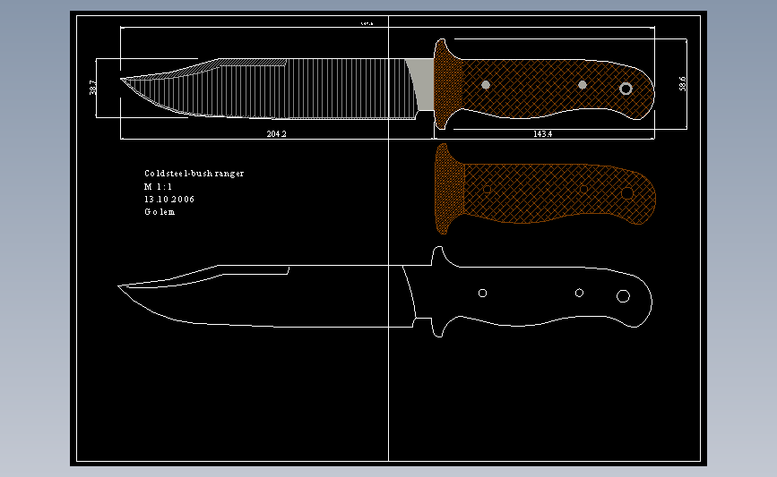 CAD刀具图纸系列c_old_steel_bush_ranger