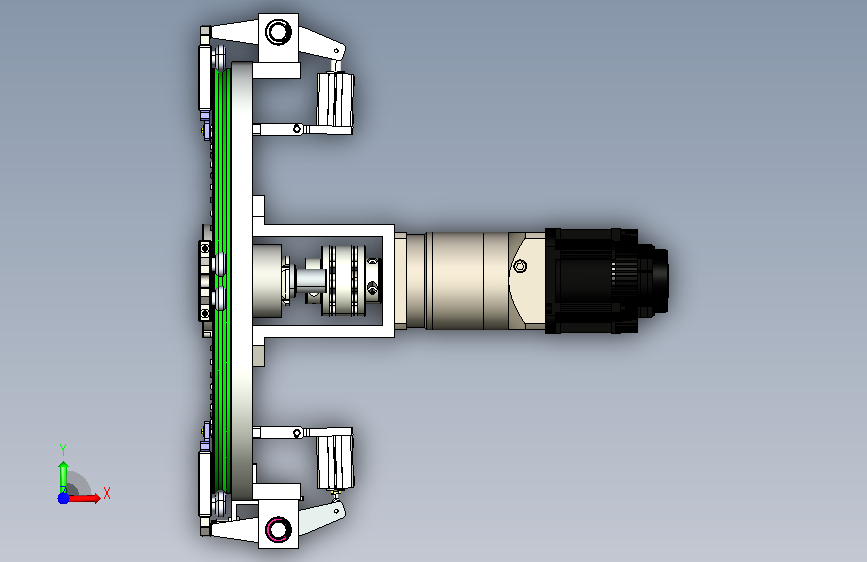 椭圆链条线体_KL-T23-Y500-G8-D6-J704.85-G-S 正面视图