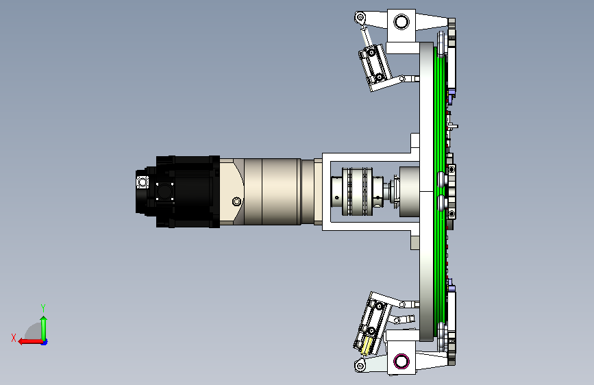 椭圆链条线体_KL-T23-Y500-G46-D20-J228.6-G-S 背面视图