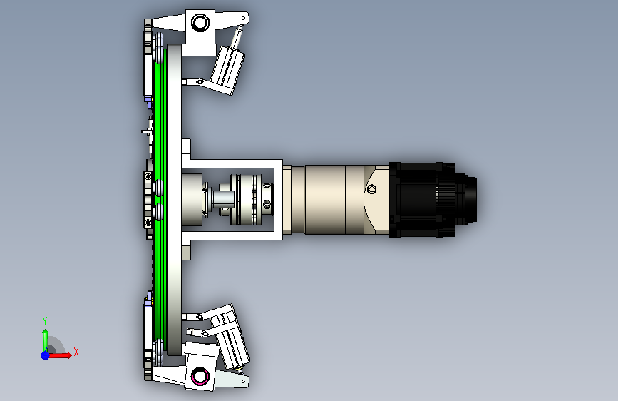 椭圆链条线体_KL-T23-Y500-G46-D20-J228.6-G-S 正面视图