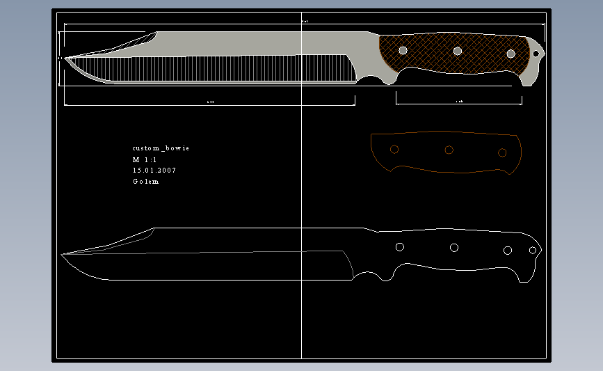 CAD刀具图纸系列c_ustom_bowie