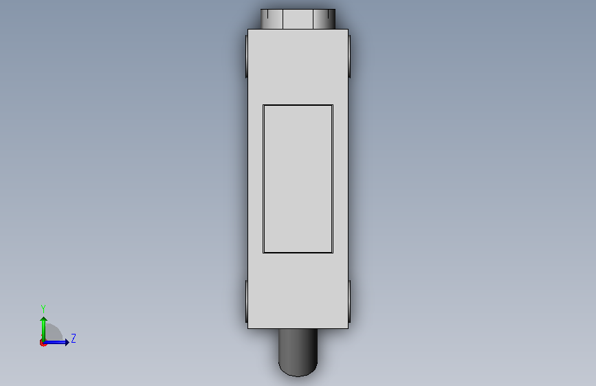 光电传感器-OMRON--E3Z-D61-2M 左侧视图