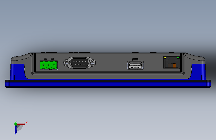 MT8072iP(威纶通) 俯视图