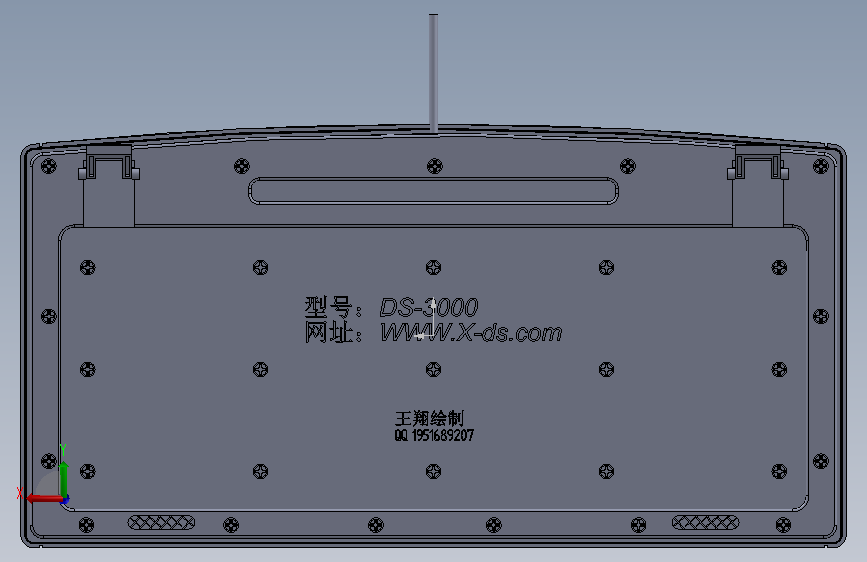 小袋鼠ds-3000键盘 背面视图