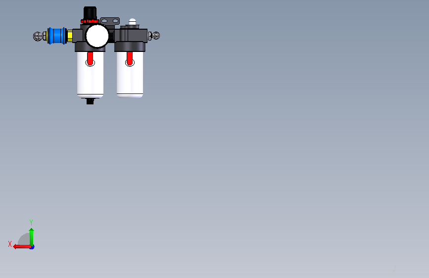 两联过滤器 BFC30001 背面视图