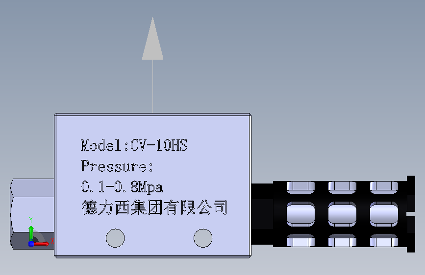 真空发生器 CV-10HS 正面视图
