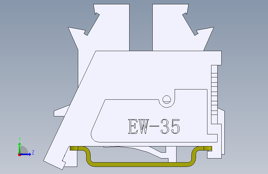 端子排 EW35+UK2.5B 左侧视图